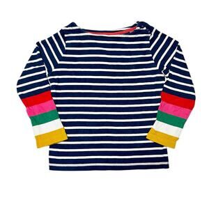 Mini Boden Striped Breton Shirt Size 2/3